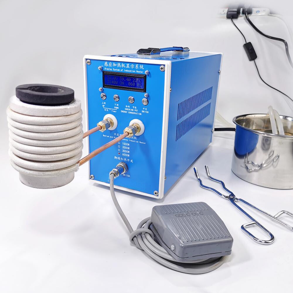 High-frequency Induction Heating Machine Silver Gold Melting Furnace 3000W