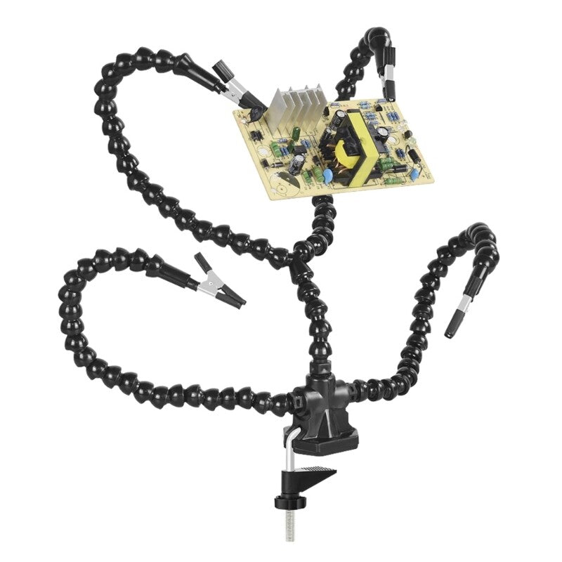 ya 25 Convenient Soldering Aid Stable Base and Insulated Clips for Secure Work