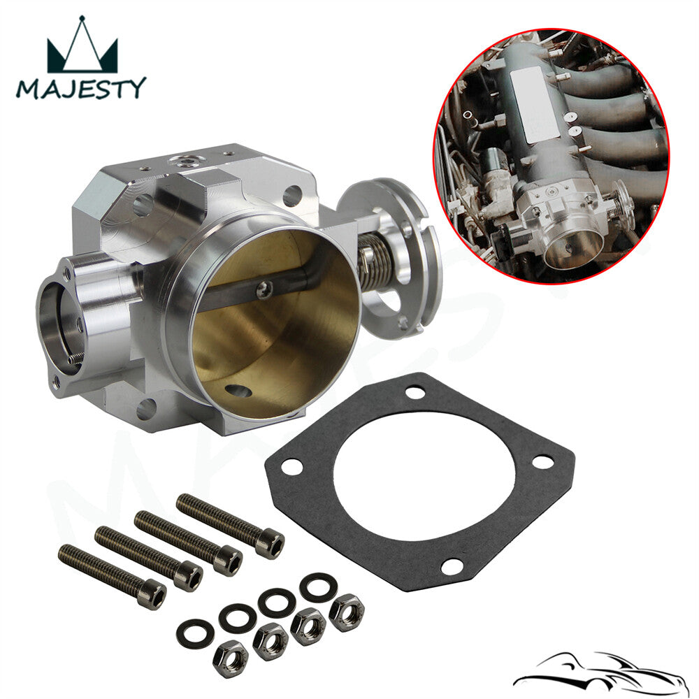 ya 27 7.20 70mm Aluminum Throttle Body for Acura for Honda B16/B18/D15/D16/H22/F20 S2000 Silver