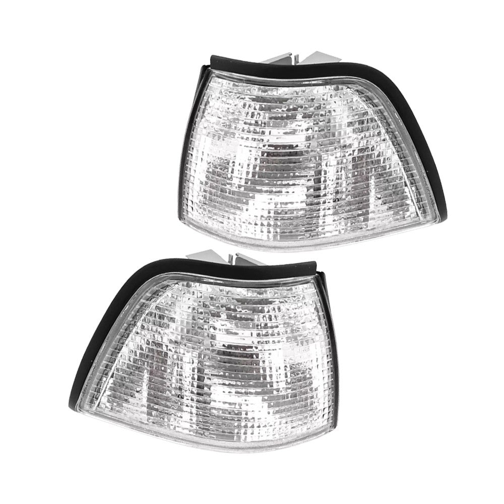 ya 5 8.7 Front LH & RH Turn Signal Corner Light Shell Clear Fits 3-Series E36 1992-1998