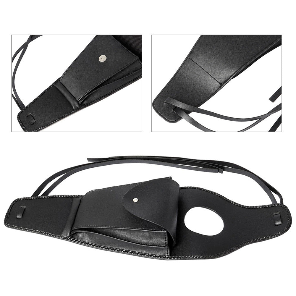 ya 12 5.21 PU Leather Motorcycle Fuel Gas Tank Center Pouch Bag Tank Pad Cover Fit for Harley