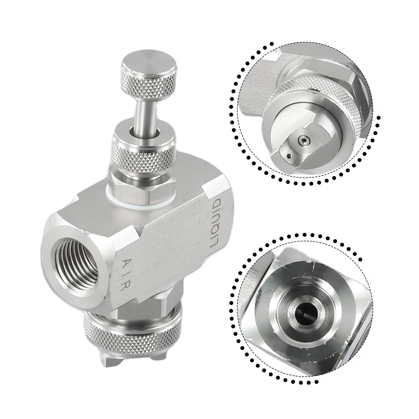 ya 17 Air Atomizing Nozzle 1/4BSPT Misting Low Pressure Mix Type Spray Tip Nozzles