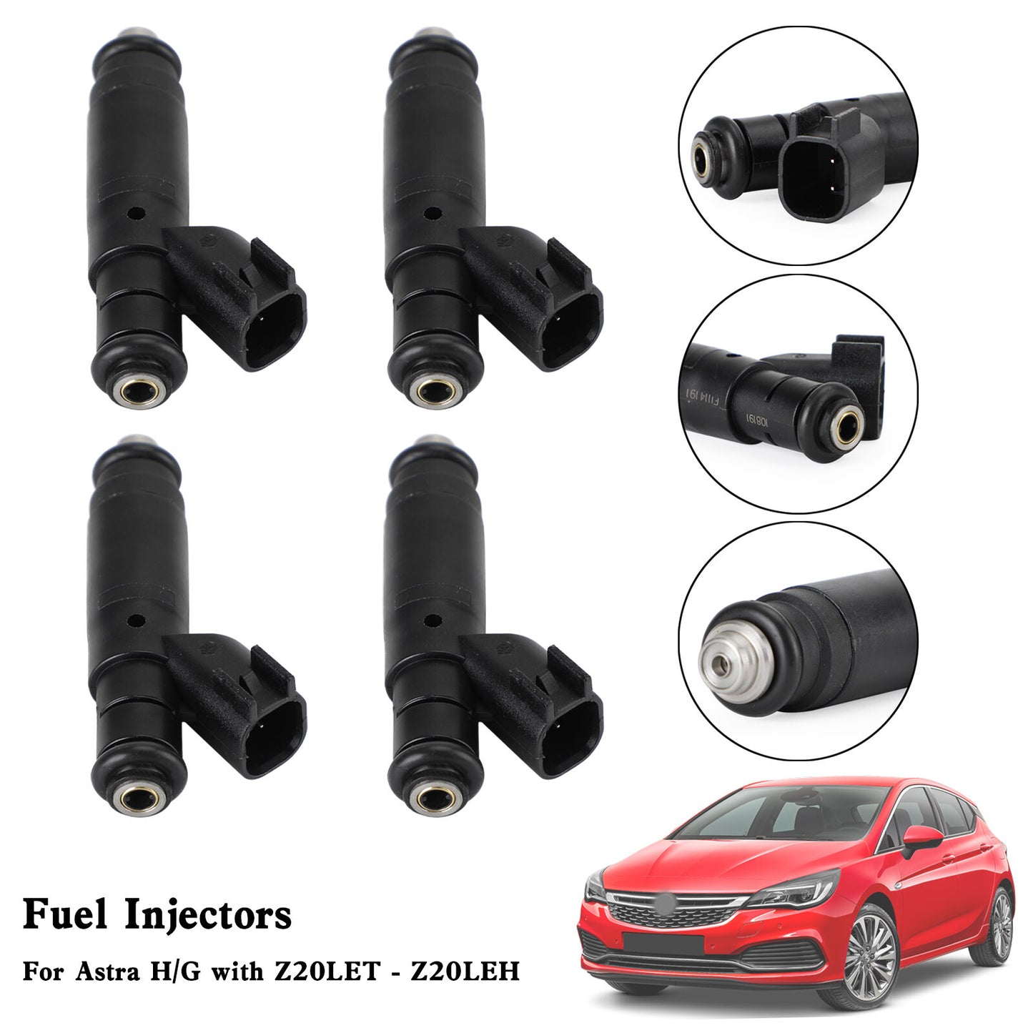 ya 1 8.5.3 4PCS Fuel Injectors for Vauxhall VXR Z20LEH Z20LET GSI ASTRA for Opel 630CC