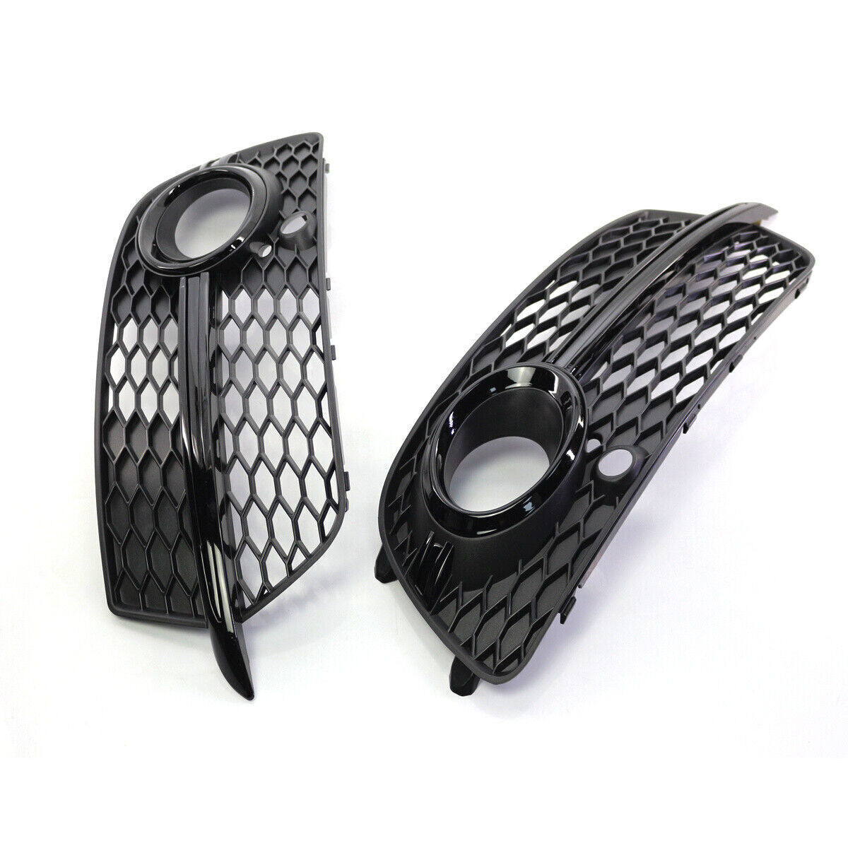 ya 3 6.25 A Pair Front Fog Light Grill Grille Cover Fit for Audi Q5 Sport S-Line 2013-2017