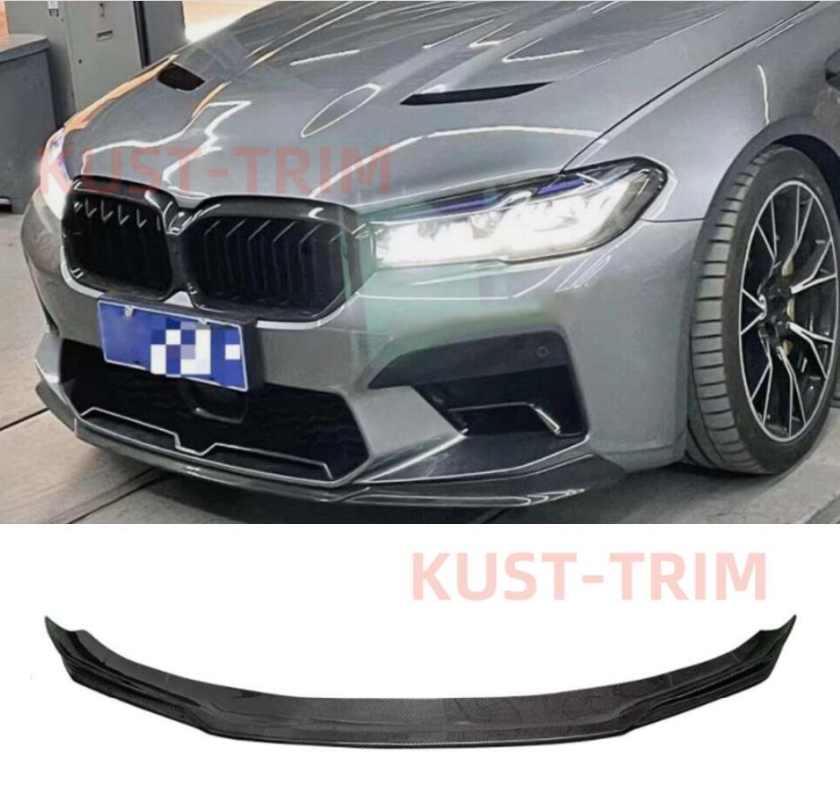 ya 4 6.17 for BMW 5 Series F90 M5 2021-2023 Car Front Lip Bumper Spoiler Dry Carbon Fiber