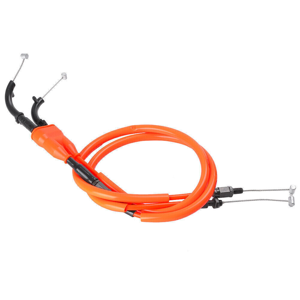 ya 2 7.16 Orange Motoebike Accelerator Lines Throttle Cables for Yamaha YZF R1 2004 05-06
