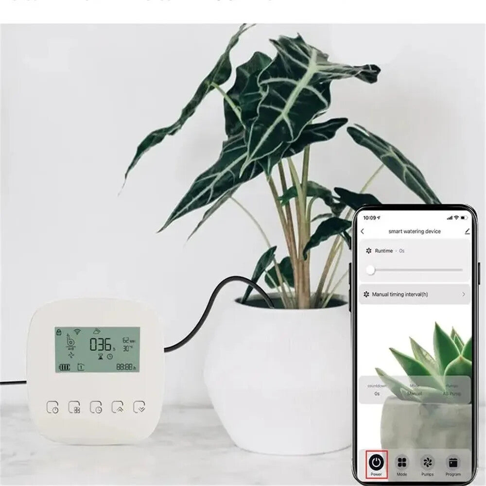 ya 14 hargeable Sprinkler Timer Automatic Watering Droplet Double Pump Watering