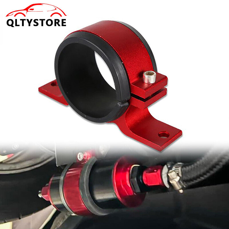 ya 27 7.2 50mm Aluminum Inline Fuel Pump or Filter Mounting Bracket Mount Clamp Red