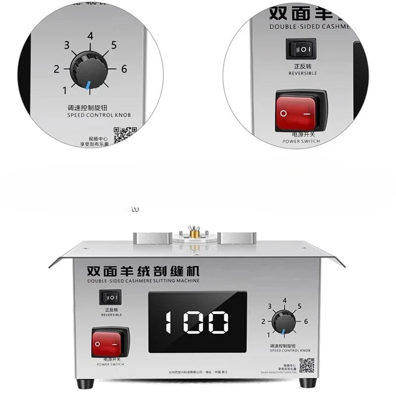 ya 26 Cashmere Double Sided Fabric Slitting Machine Electric Cashmere Slitting Machine