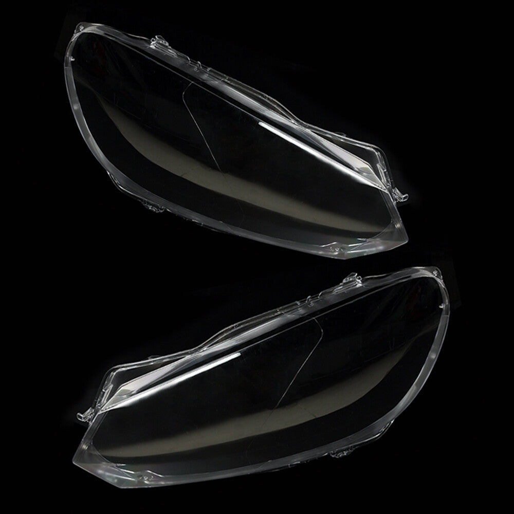 ya 13 5.27.2 Pair Headlight Lens Clear Lenses Cover Plastic for VW for Golf 6 MK6 2010-2014