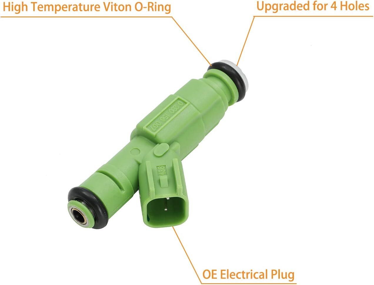 ya 1 8.5.2 6-piece car fuel injector suitable for 0280156007 for Chrysler Town Country 3.3L 3.8L 2001-2007