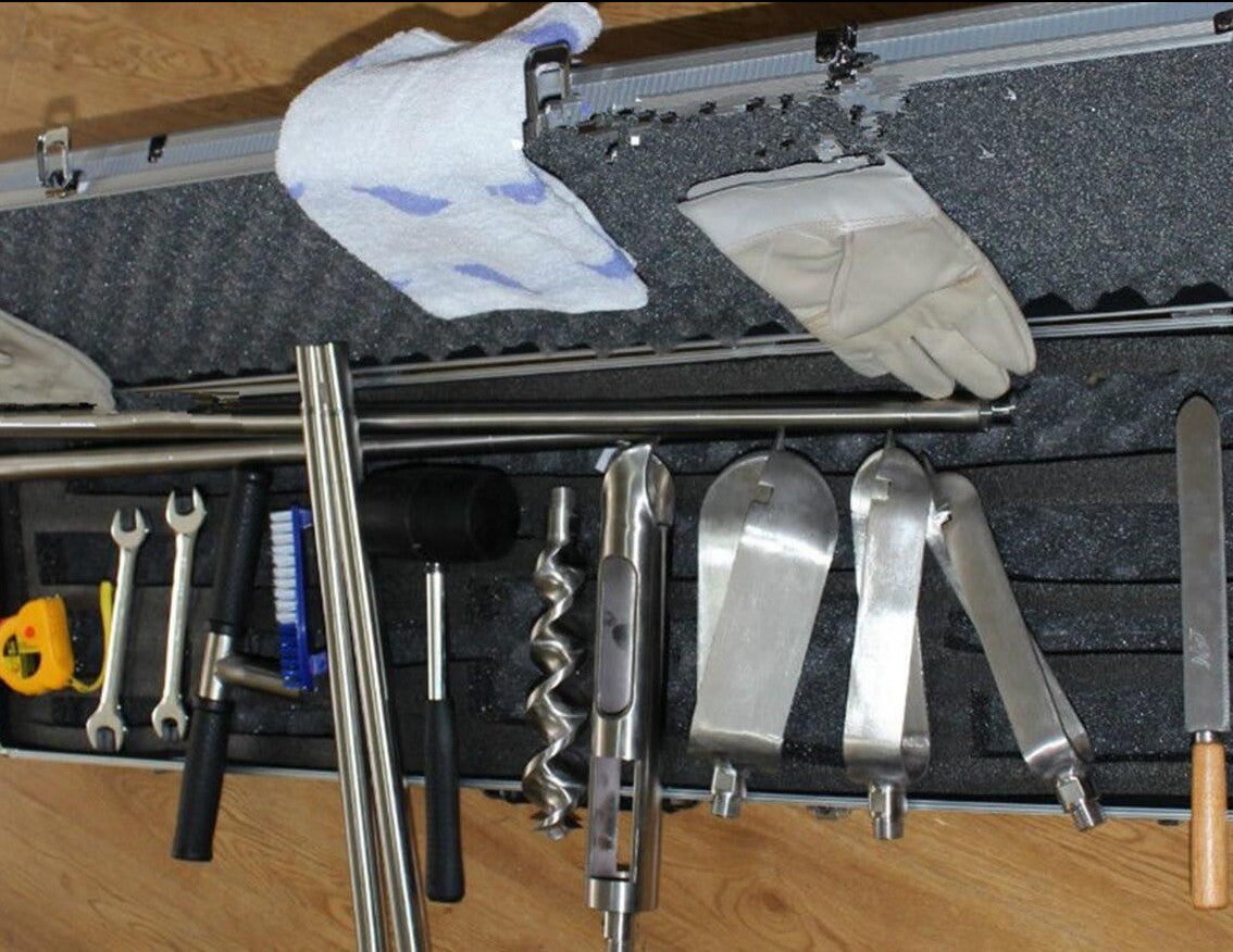 Stainless steel soil earth sand sampling core probe sampler thief kits sets b