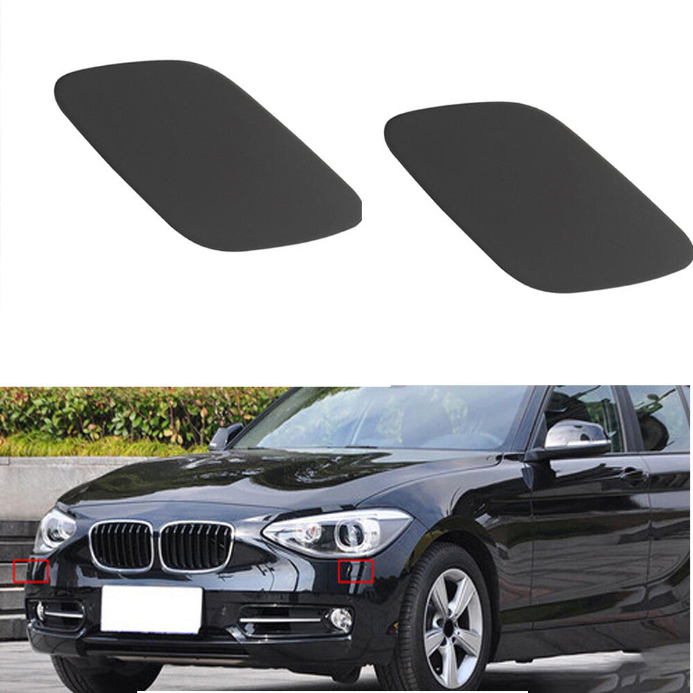 ya 13 5.27.2 2 Front Headlight Washer Covers for BMW 61677171659 61677171660 LH & RH Primed