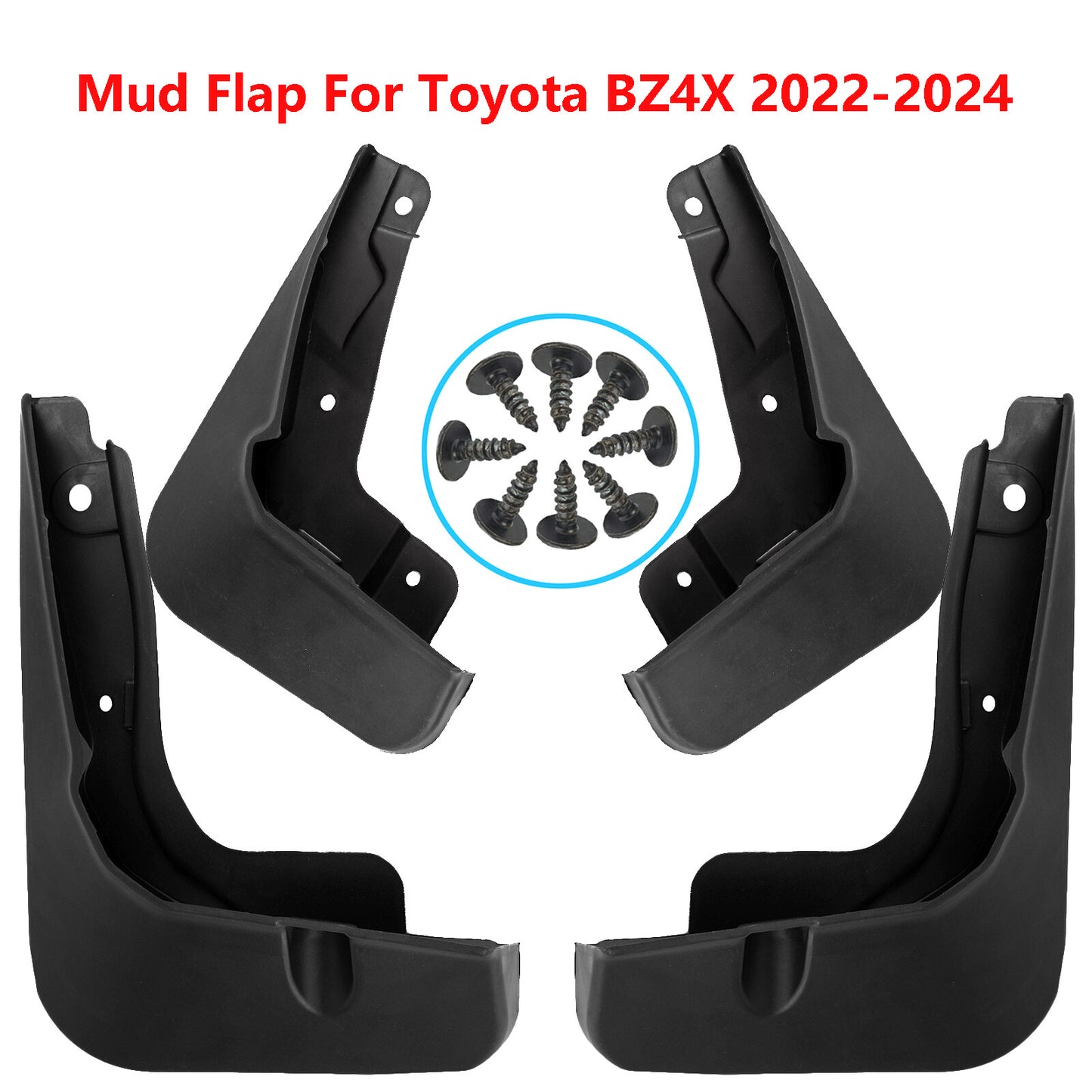 ya 7 6.10.2 4X for Toyota BZ4X Splash Guards Mudguards Mudflaps Mud Guards Fender 2022-2024