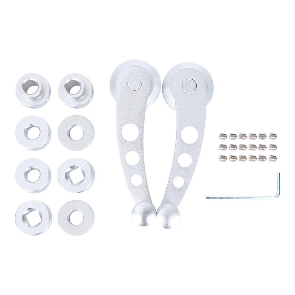 ya 1 6.30 2pcs Alu for Minium Car Window Crank Handle Lever (Silver) Aluminum window crank