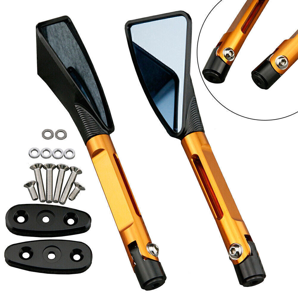 ya 4 6.21 2x Rear View Side Mirrors Fit for Suzuki 01-04 GSXR 1000 01-05 GSXR 600 Orange