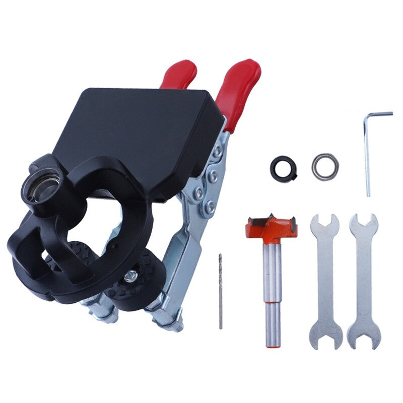 ya 25 35mm Hinge Boring Jig Cabinet Door Opener Woodworking Hole Drilling Guide Locate