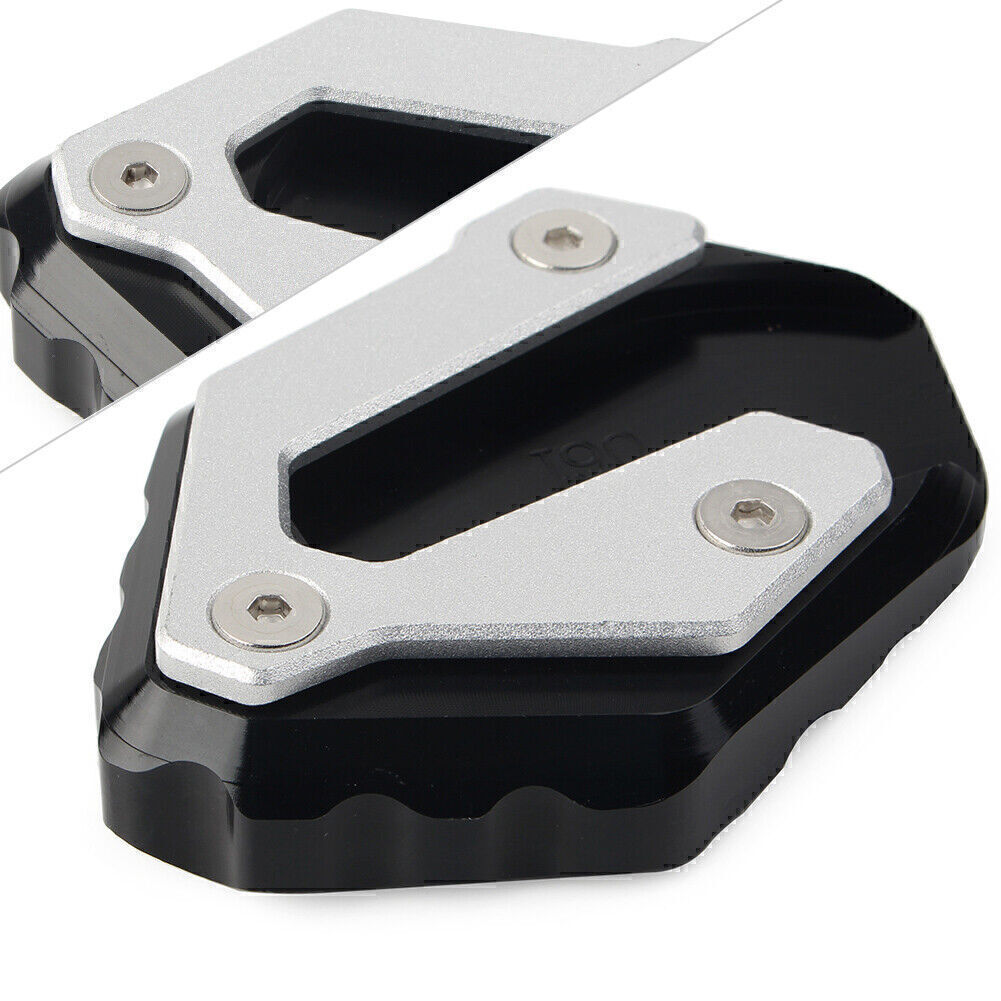 ya 4 6.17 Kickstand Side Stand Extension Pad Fit for Yamaha MT-07 14-18 XSR700 2016-2017 Black