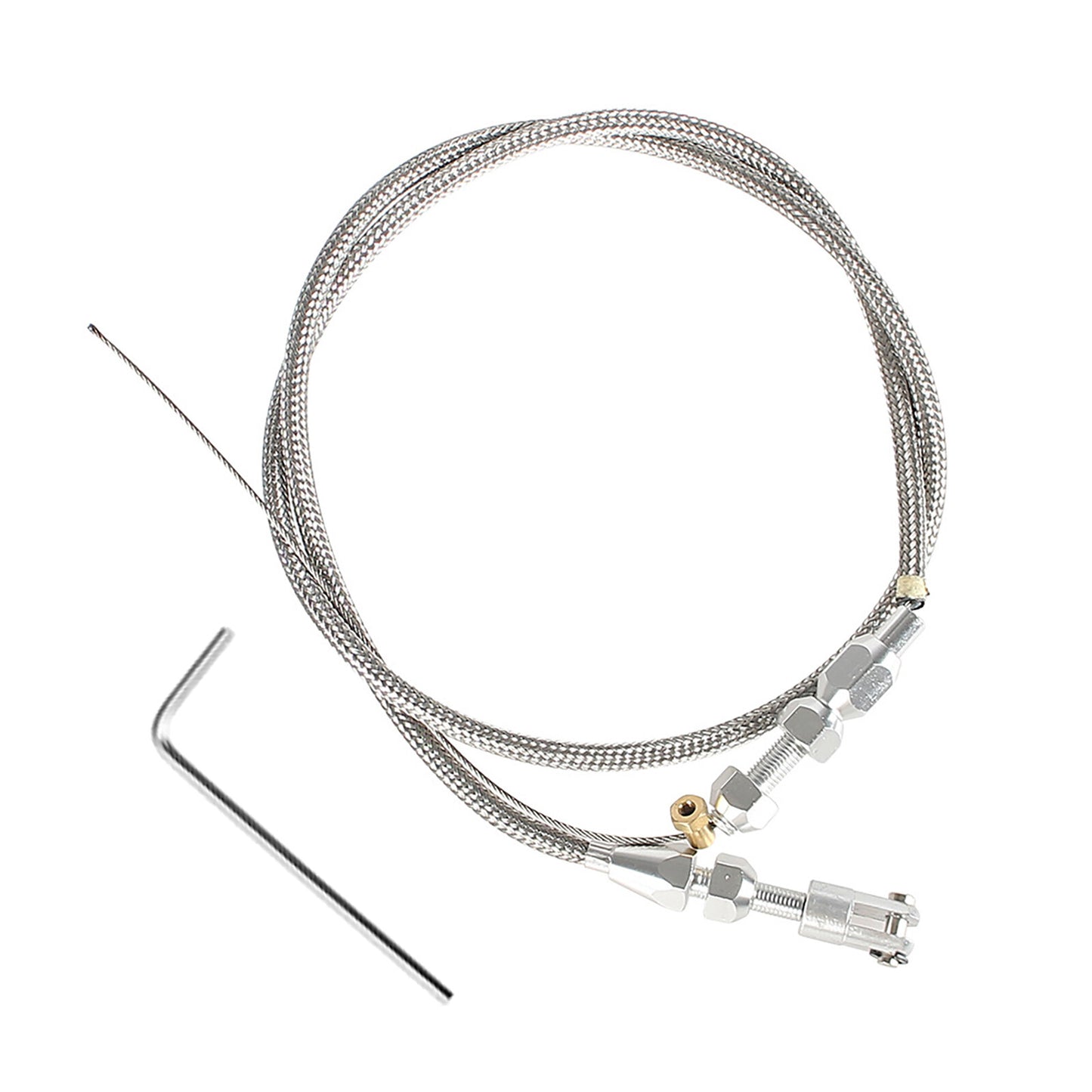 ya 27 7.20 36 Braided Engine Throttle Gas Cable Kit for Chevrolet / for Chevy LS1 Engines 5.7L
