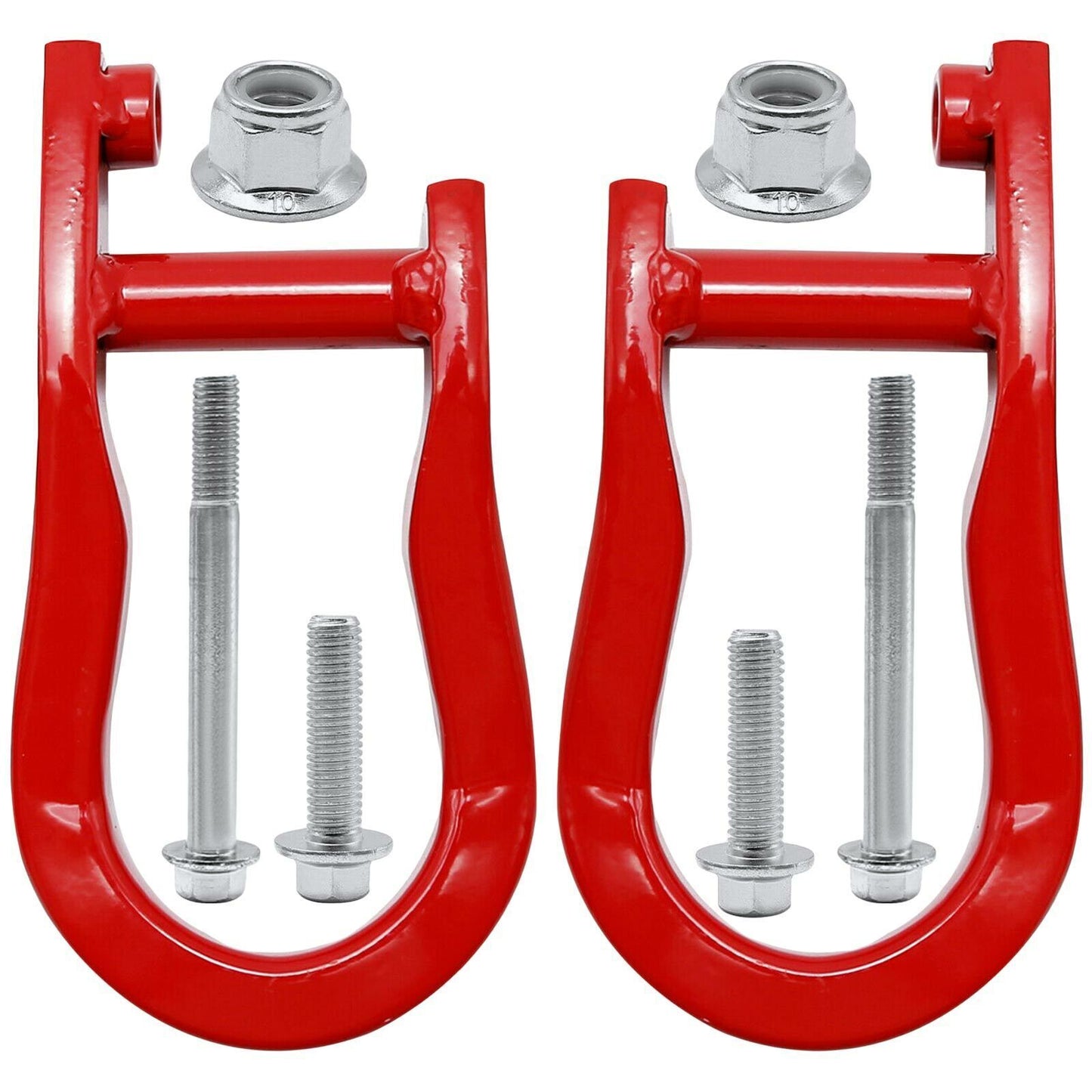 ya 2 6.26.2 1 pair of red tow hooks 84192871 for 2007-2019 for Chevrolet for Silverado for GMC for Sierra 1500