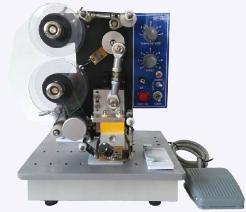 New Semi-Automatic Electric Coder Hot Stamp Ribbon Coding Printer Machine 220V