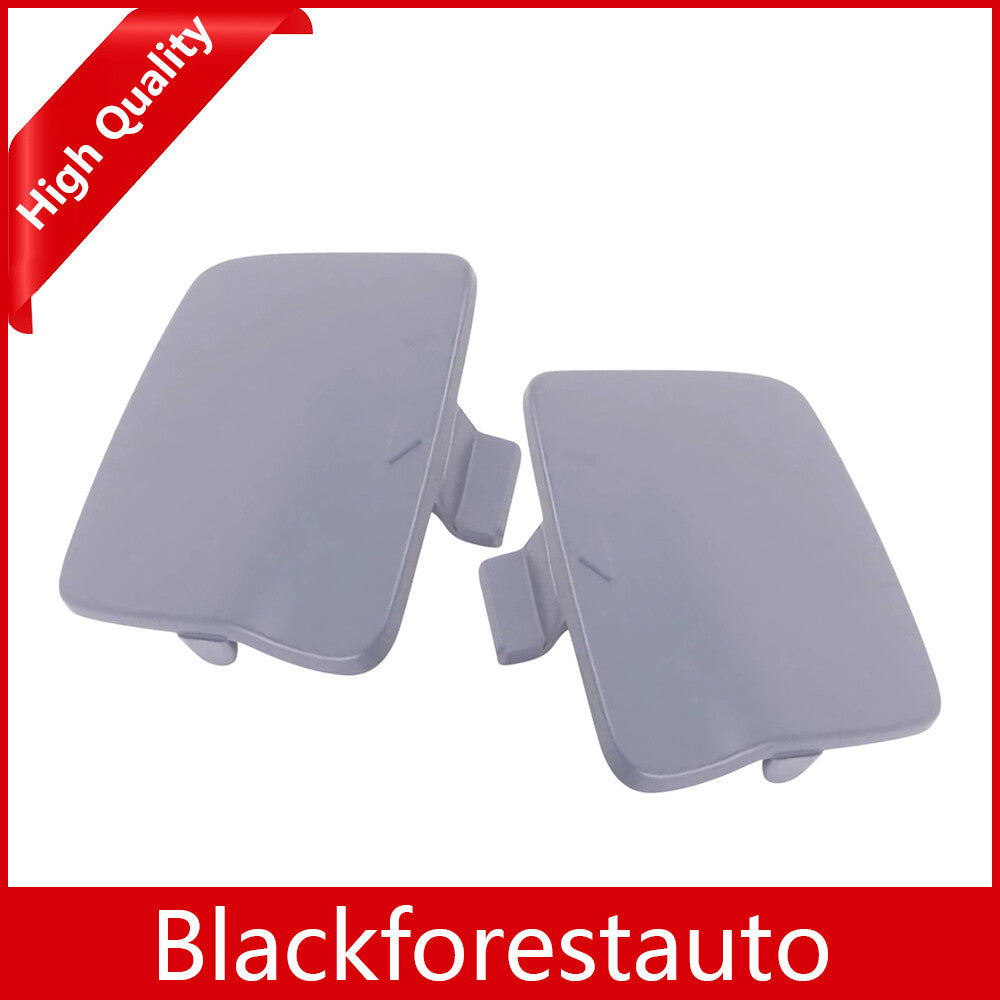 ya 27 6.18 2pcs For 2007-2013 for BMW E70 for X5 M Sport Rear Bumper Tow Hook Cover Unpainted LH&RH