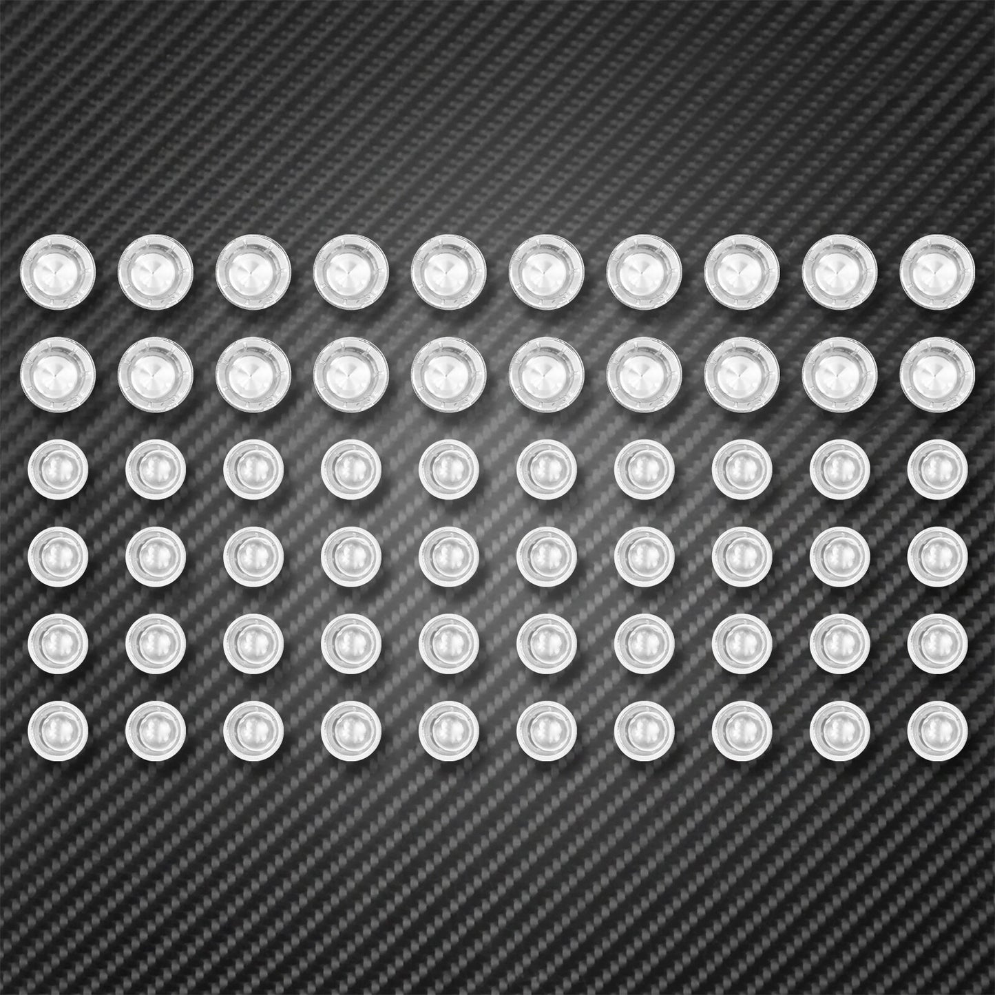 ya 3 6.23 60pc Plastic Engine Kaps Bolt Covers Cap Fit for Harley M8 Touring Softail 18-23