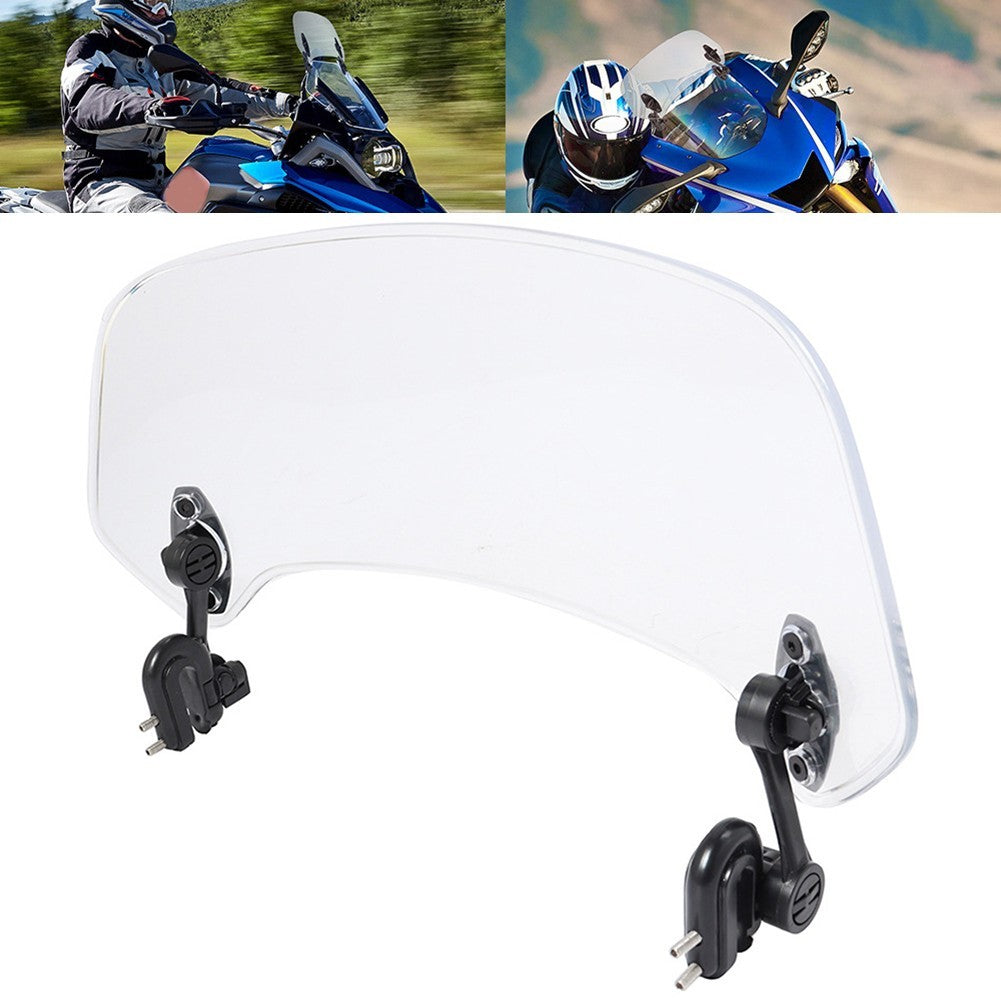 ya 4 6.21 Motorcycle Windshield Adjustable Wind Screen Deflector Extension Spoiler