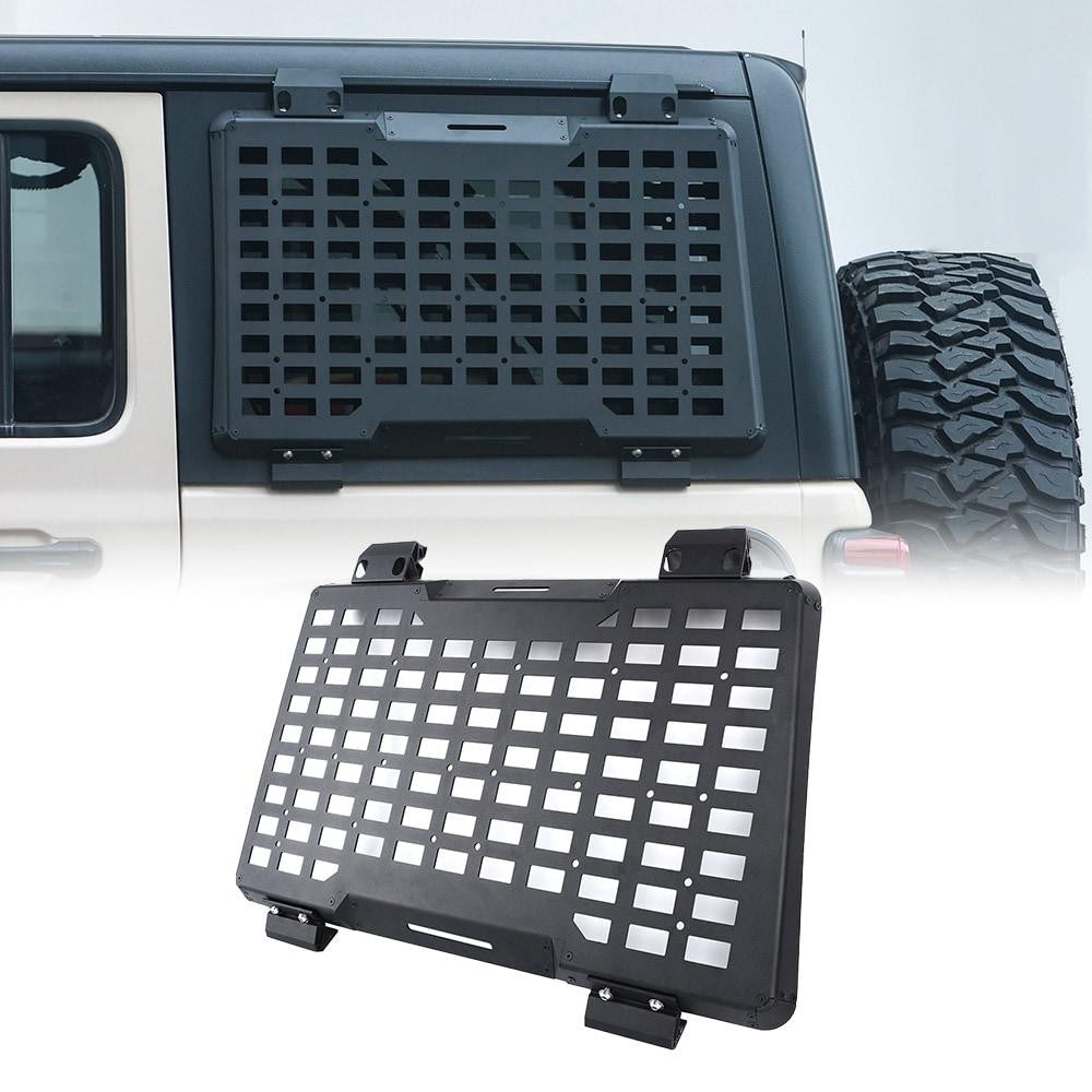 ya 16 For 2018-2024 Jeep Wrangler JL 4-Door ¨C Driver Side | Storage Organizer Black