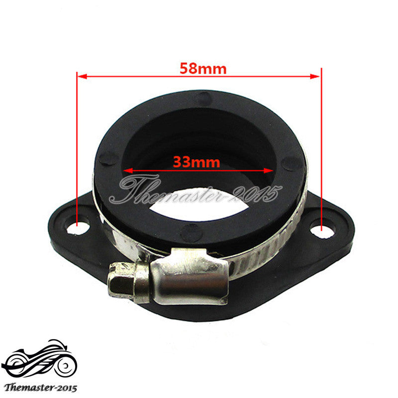 ya 4 6.17 Carb Intake Adapter Boot Rubber Pipe Flange For Zongshen 2V 190cc Pit Dirt Bike
