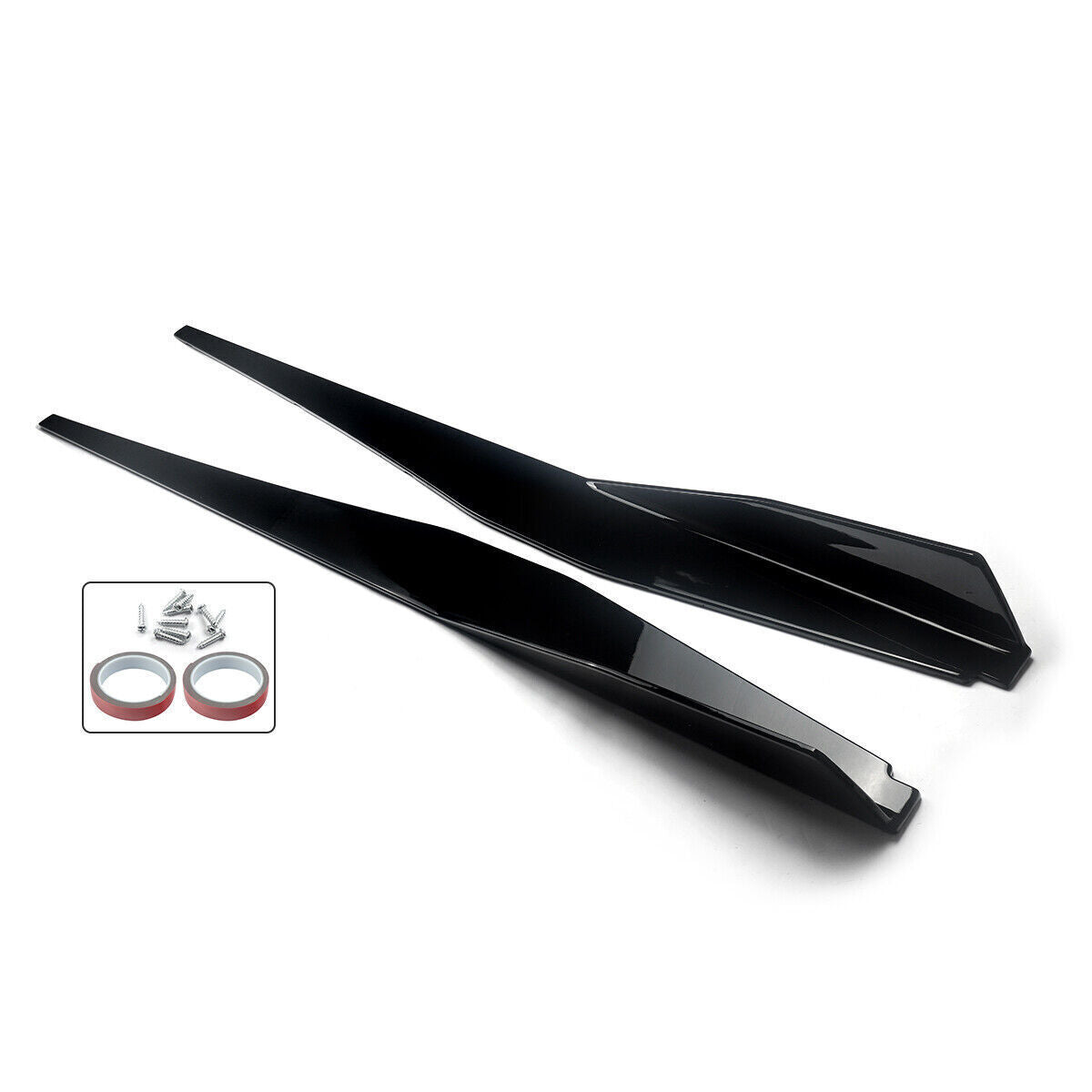 ya 11 10.28 5VM Style Gloss Black Side Skirts Extension Panel Lip Fits 2020-2023 for Co