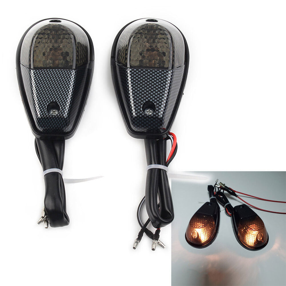 ya 5 6.16.2 2x Amber Motorcycle Flush Mount Turn Signals Indicators Blinker Lights Universal