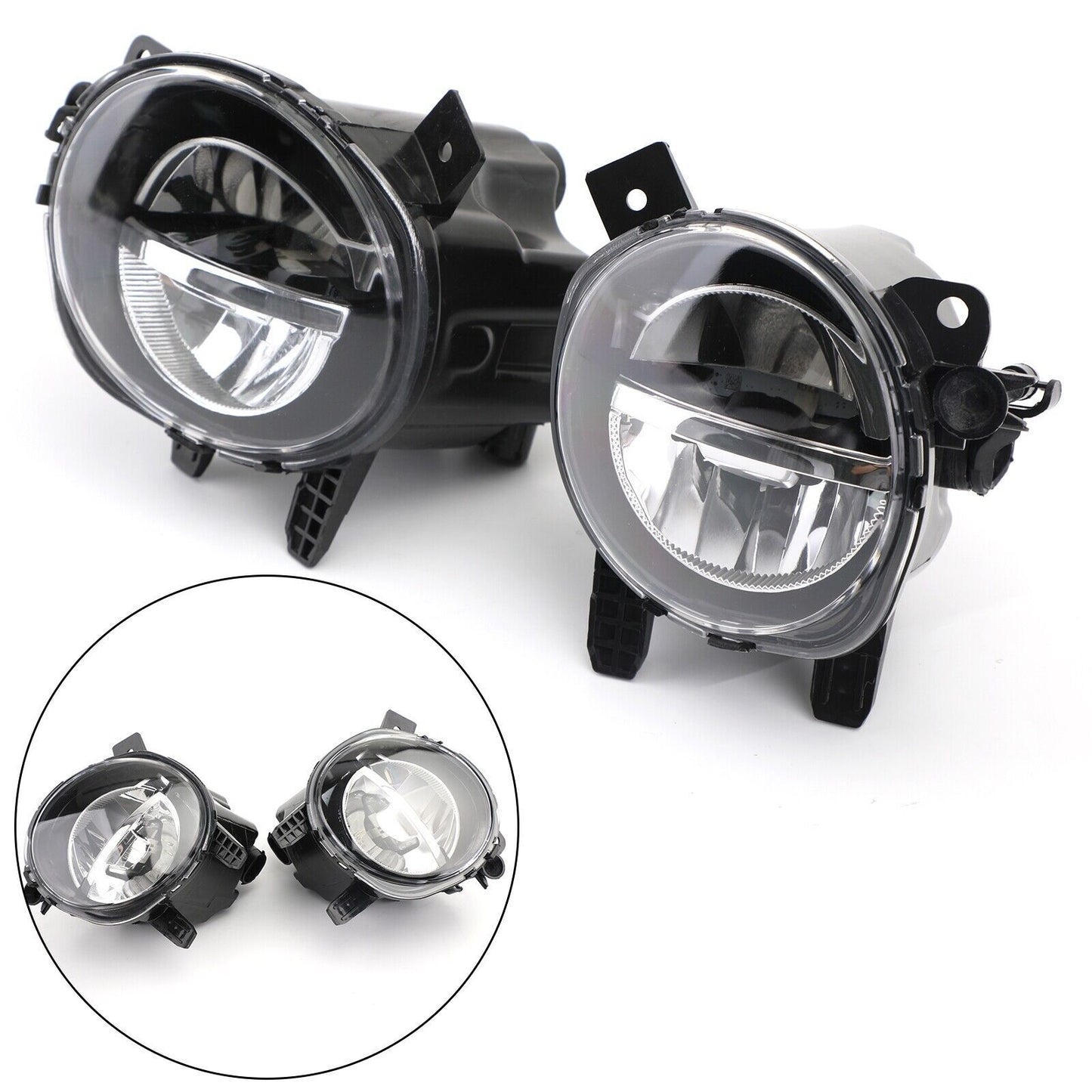 ya 1 8.5.2 Pair LED Fog Lamp Light Fits 3 F30 F35 2012 - 2018 63177315559 560