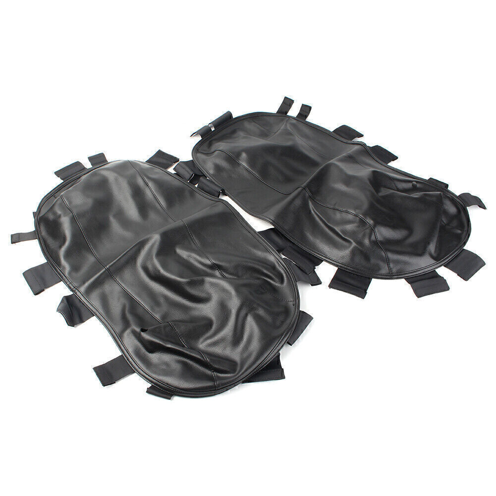 ya 12 5.21 for Harley Touring Street Electra Glide 2014-up Black Saddlebag Lid Bra Covers