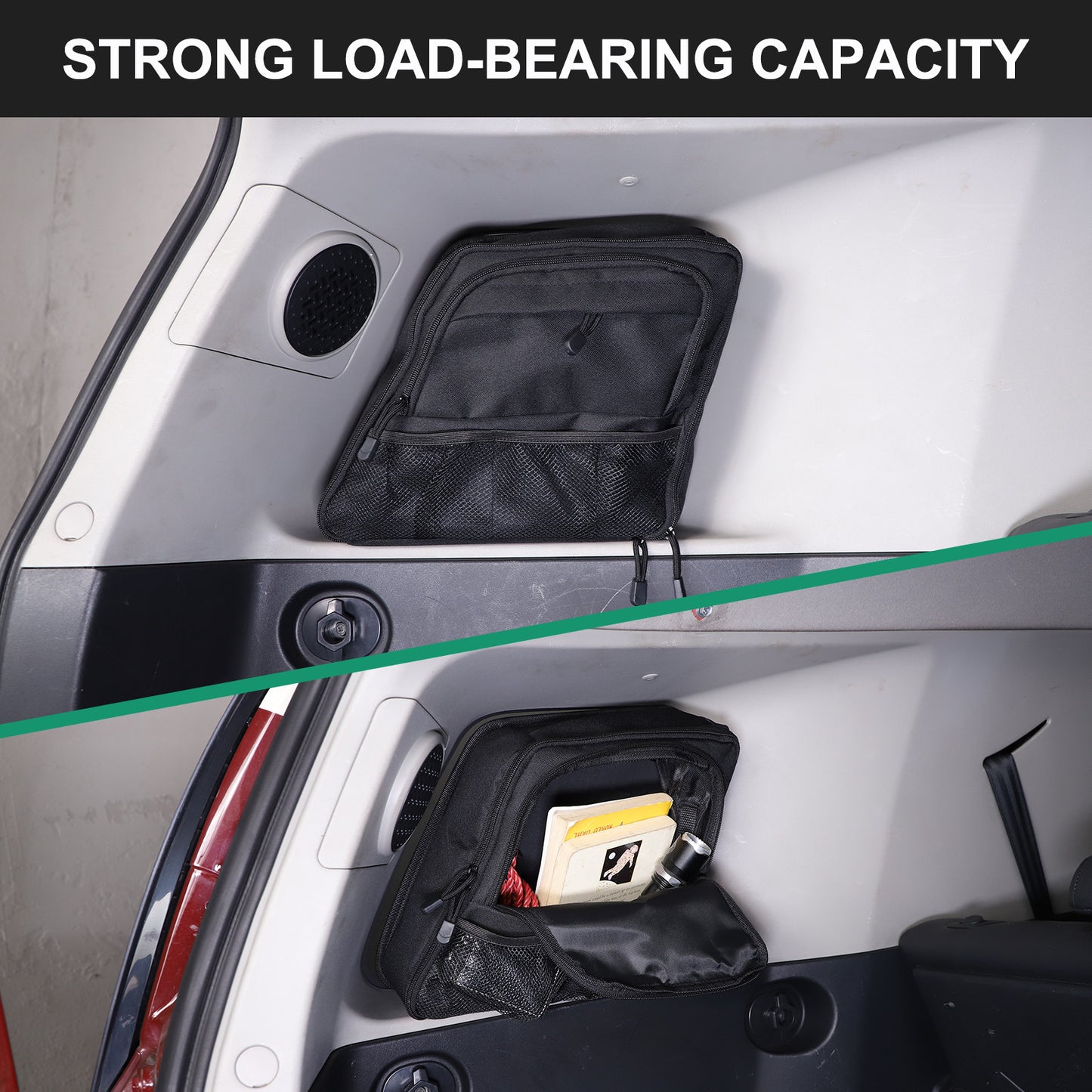 ya 5 6.16.2 2 Pieces Car Rear Door Window Mount Side Storage Bags for Toyota FJ Cruiser 2007 - 2021