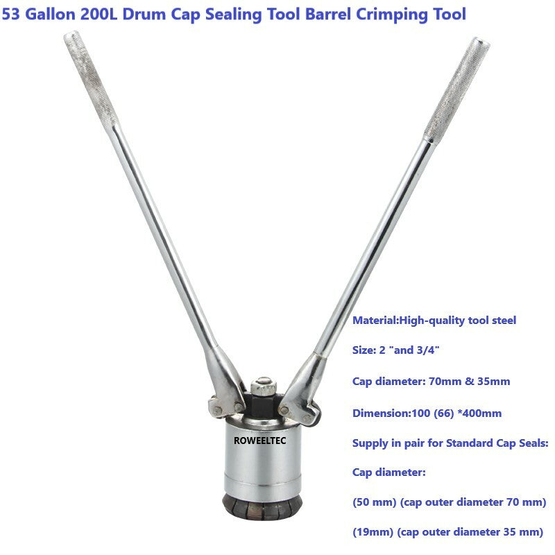200L Drum cap seal crimping/Barrel Crimping tool For 200L /53 gallon drum/barrel