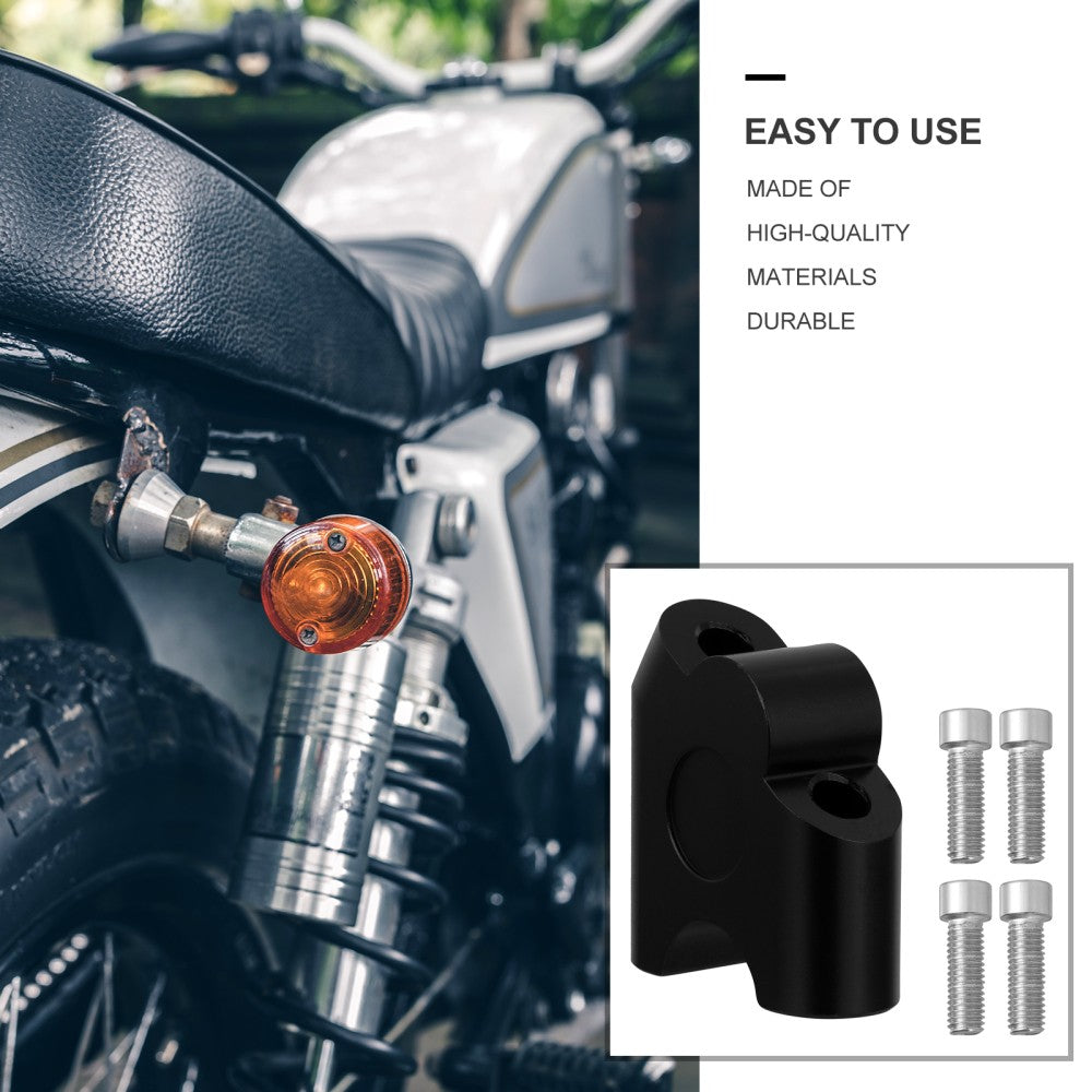 ya 5 8.7 1 Set Pivoting Motorcycle Handlebar Riser 22mm Handle Bar Clamp Mount Adapter