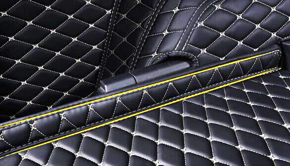 ya 5 8.7 Leather Boot Cargo Liner Tray Rear Trunk Floor Mat for Hyundai for Tucson 2019-2020