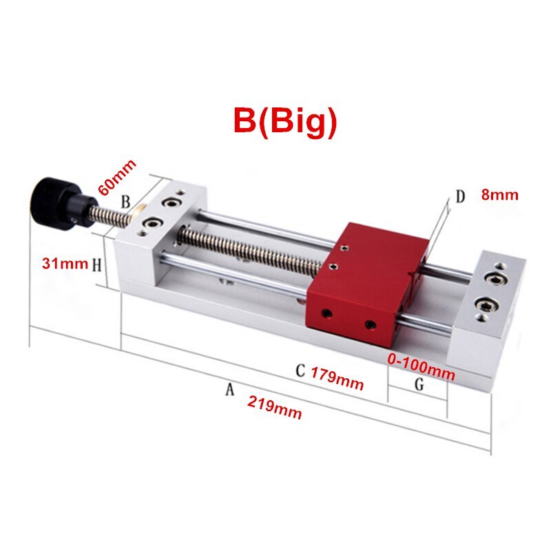 New CNC Engraving Machine Parallel-Jaw Vice Aluminium Alloy Vice Milling Machine