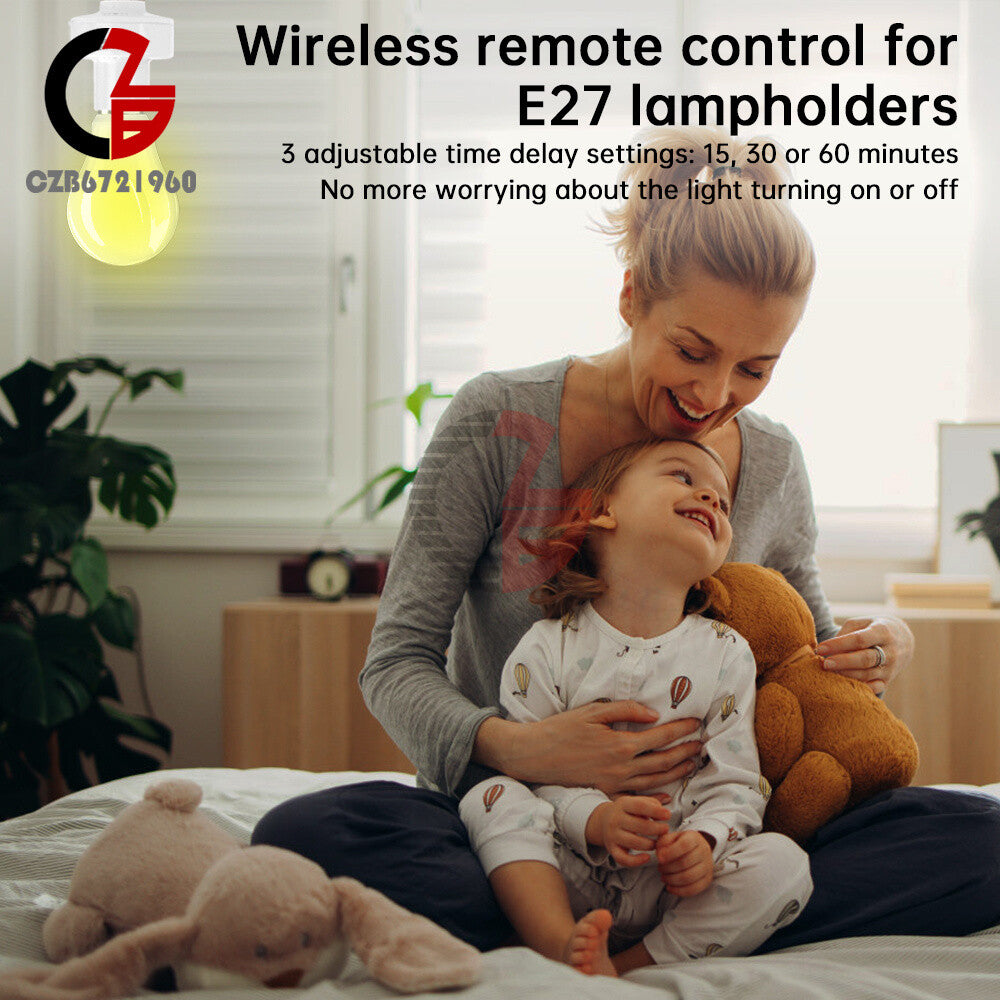 ya 14 E27 Wireless Remote Control Smart Switch LED lamp Base Wireless Light Switch Kit