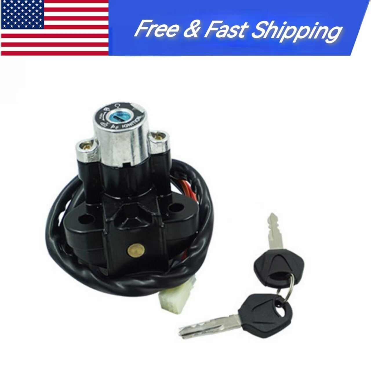 ya 1 7.4 Universal Alu for Mini um Alloy Motorcycle Modified Ignition Key Lock Kit Switch