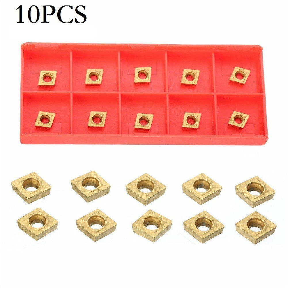 ya 25 10PCS CCMT21.51 CCMT060204 US735 Carbide Inserts For Lathe Turning Tool Holder