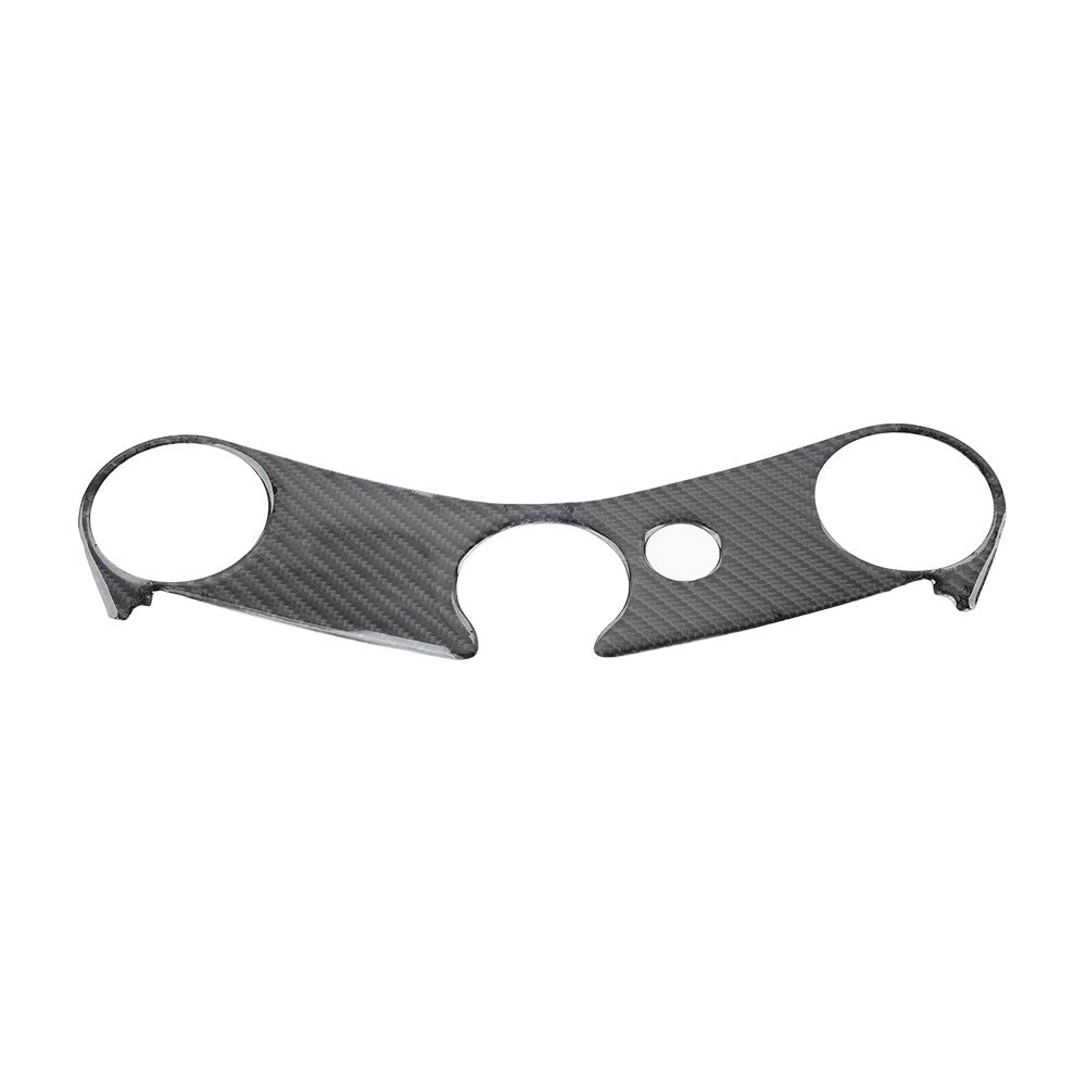 ya 2 7.16 Triple Tree Top Clamp Upper Carbon 3D Decal Sticker for Yamaha YZF-R6 2006-2016