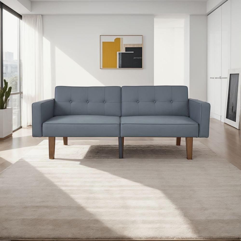 ya 28 PU Leather Matte Reclining and Sleeping For Living Room Gray