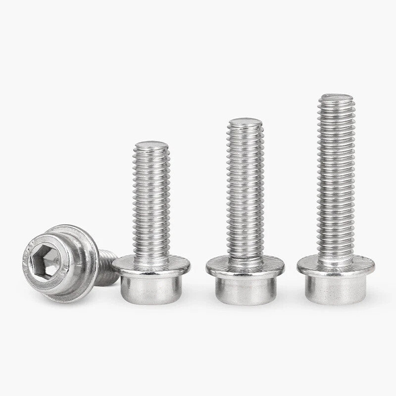 Hex Socket Head Cap Screws; Cap Screws With Flange; 304 Stainless Steel M5-m12