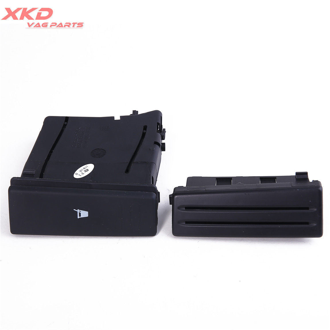 ya 4 6.21 Black Console Cup Holder & Card Slot for VW Polo 9N