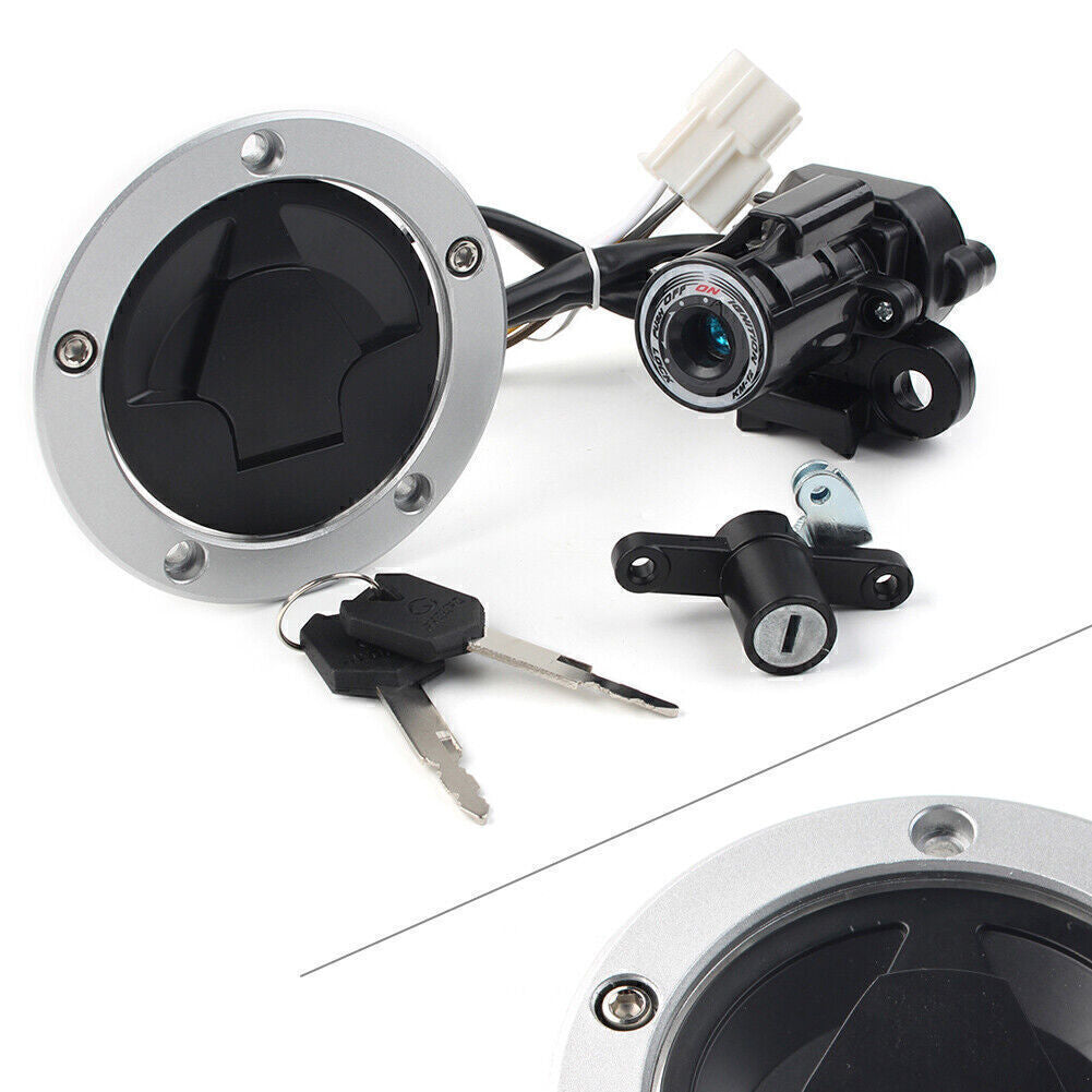 ya 4 6.22 For 13-18 17 for Kawasaki XZ6R Ignition Switch Gas Cap Cover for SEAT Lock Key Set