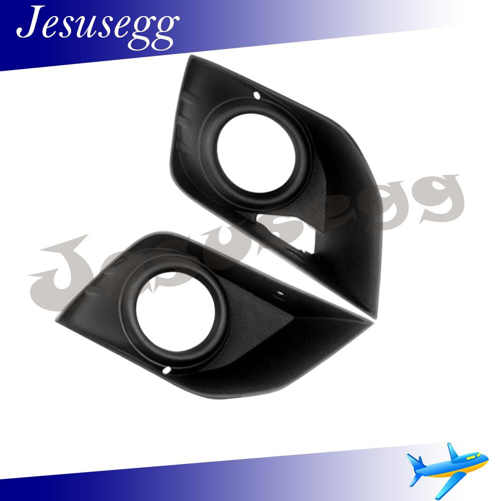 ya 13 5.27.2 2pcs Front Fog Light Bezels Cover Unpainted for Mitsubishi for Outlander Sport RH+LH