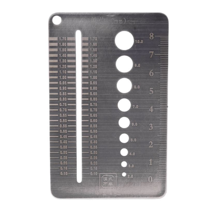 ya 25 0.1-10mm Screw Gauge Plate Diameter Measuring Gauge Drill Bit Marking Tools