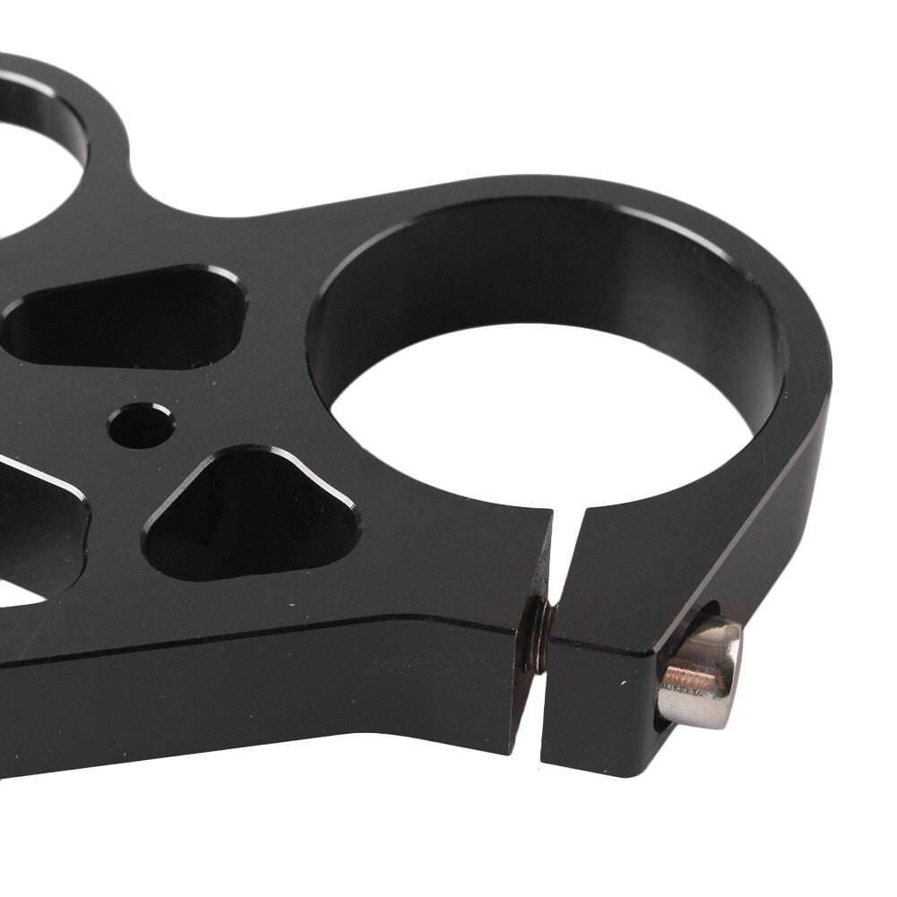 ya 5 8.7 Front Triple Tree End Upper Top Clamp Fits 2008-16 for Yamaha YZF R6 Black Aluminum